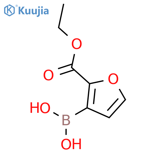 (2-(Ethoxycarbonyl)furan-3-yl)boronic acid structure