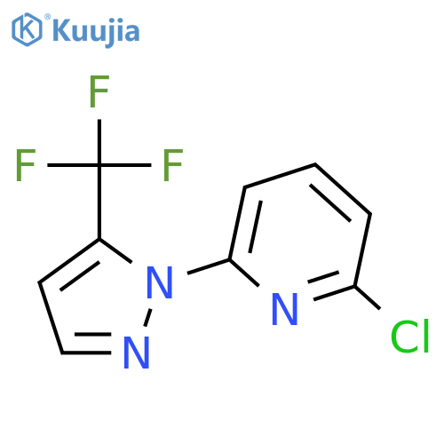 2-Chloro-6-(5-(trifluoromethyl)-1H-pyrazol-1-yl)pyridine structure