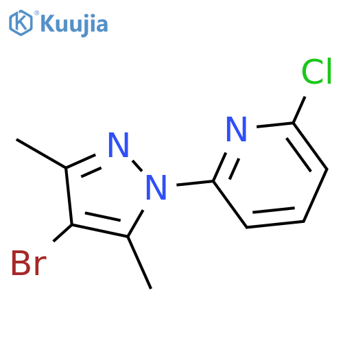 2-(4-Bromo-3,5-dimethyl-1H-pyrazol-1-yl)-6-chloropyridine structure