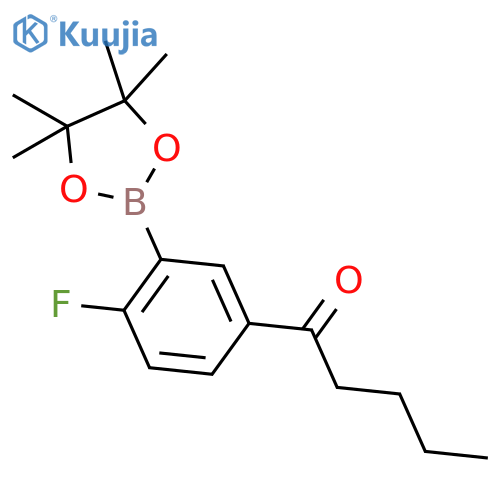2-Fluoro-5-pentanoylphenylboronic Acid Pinacol Ester structure