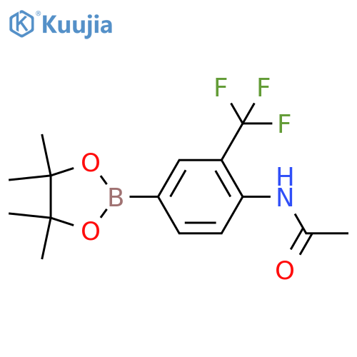 4-Acetamido-3-(trifluoromethy)phenylboronic Acid Pinacol Ester structure