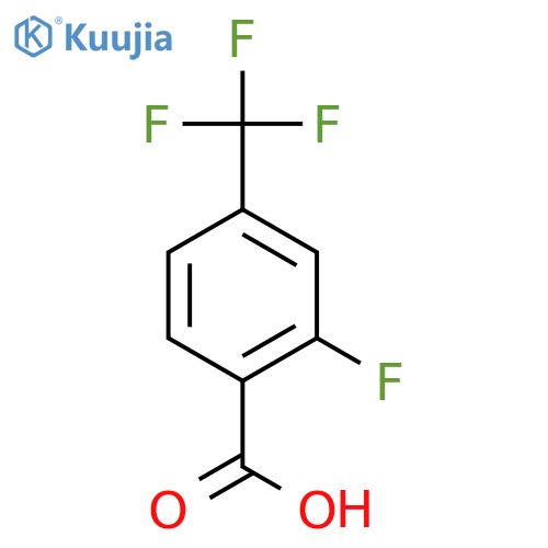2-Fluoro-4-(trifluoromethyl)benzoic acid structure