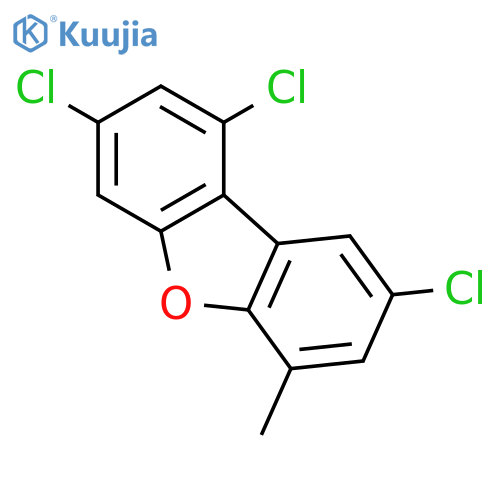 Dibenzofuran,1,3,8-trichloro-6-methyl- structure