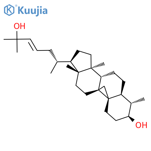 9,19-Cyclocholest-23-ene-3,25-diol, 4,14-dimethyl-, (3b,4a,5a)- structure