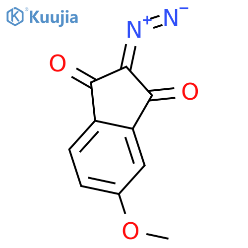 1H-Indene-1,3(2H)-dione, 2-diazo-5-methoxy- structure
