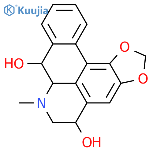 5H-Benzo[g]-1,3-benzodioxolo[6,5,4-de]quinoline-5,8-diol,6,7,7a,8-tetrahydro-7-methyl-, (5S,7aS,8R)- (9CI) structure