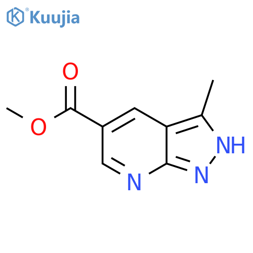 methyl 3-methyl-1H-pyrazolo[3,4-b]pyridine-5-carboxylate structure