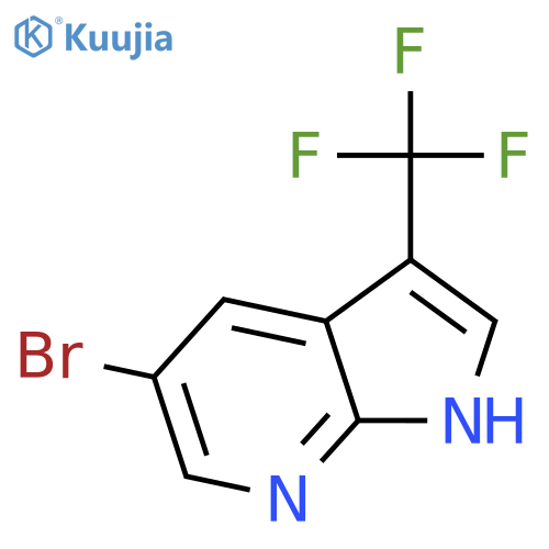5-Bromo-3-(trifluoromethyl)-1H-pyrrolo[2,3-b]pyridine structure