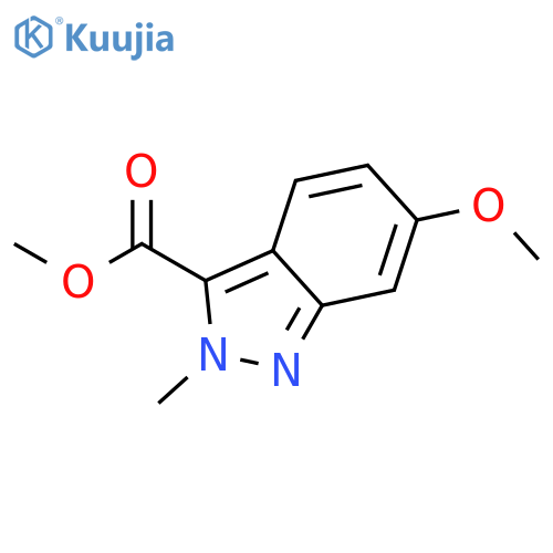 Methyl 6-methoxy-2-methylindazole-3-carboxylate structure