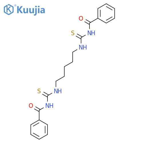 Phenyl-N-(((5-(((phenylcarbonylamino)thioxomethyl)amino)pentyl)amino)thioxomethyl)formamide structure