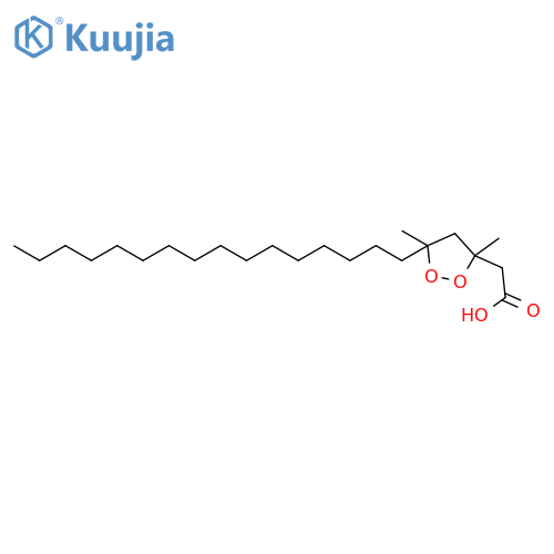 1,2-Dioxolane-3-acetic acid, 5-hexadecyl-3,5-dimethyl- structure