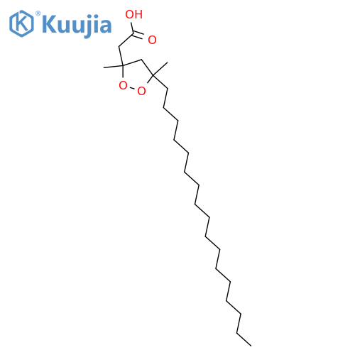 5-Alkyl-3,5-dimethyl-1,2-dioxolane-3-acetic acids; 5-Heptadecyl-3,5-dimethyl-1,2-dioxolane-3-acetic acid structure