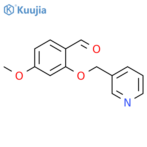 4-methoxy-2-(pyridin-3-ylmethoxy)benzaldehyde structure