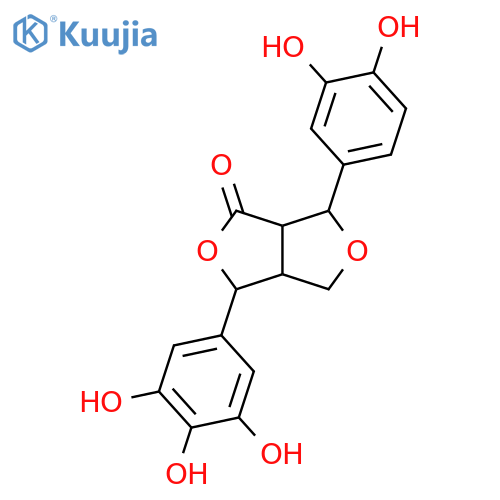 7,9'-Epoxy-3,3',4,4',5'-pentahydroxy-8,8'-lignan-9,7'-olide; (7R*,7'R*,8R*,8'S*)-form structure