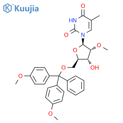 5’-O-(Dimethoxytrityl)-5-methyl-2’-O-methyluridine structure