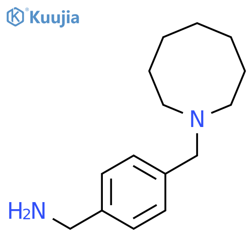 4-(azocan-1-ylmethyl)phenylmethanamine structure