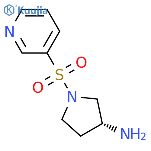 (3R)-1-(pyridine-3-sulfonyl)pyrrolidin-3-amine structure