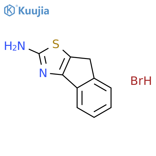 8H-indeno1,2-d1,3thiazol-2-amine hydrobromide structure