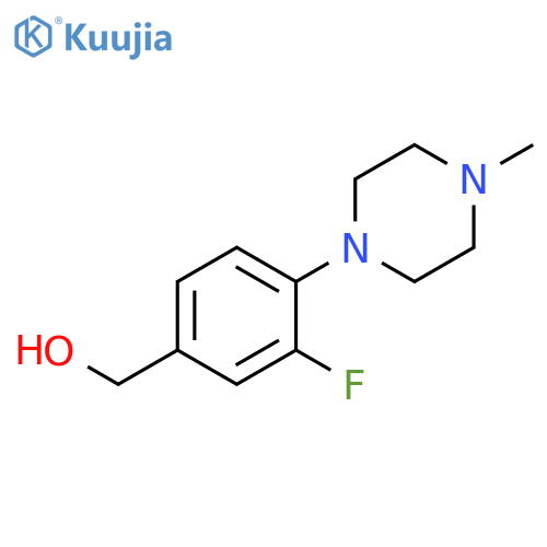 (3-fluoro-4-(4-Methylpiperazin-1-yl)phenyl)Methanol structure