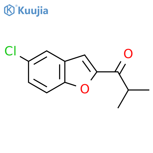 1-(5-Chloro-1-benzofuran-2-yl)-2-methylpropan-1-one structure