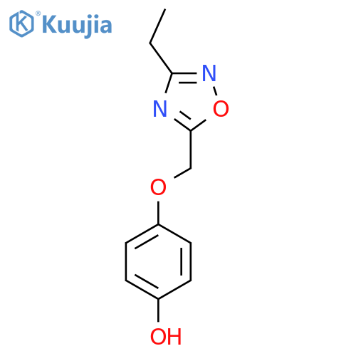 4-(3-Ethyl-1,2,4-oxadiazol-5-yl)methoxyphenol structure
