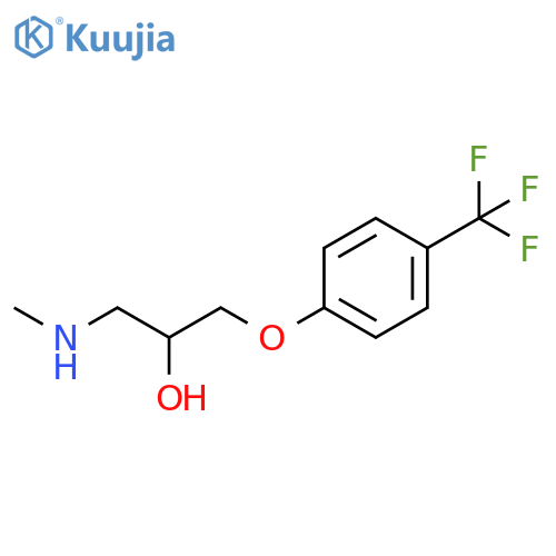 {2-Hydroxy-3-4-(trifluoromethyl)phenoxypropyl}(methyl)amine structure