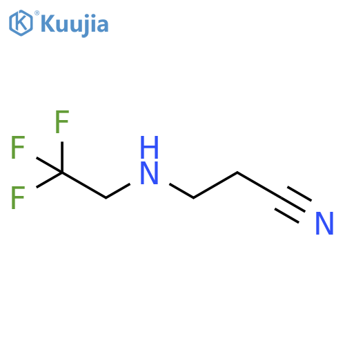 3-(2,2,2-trifluoroethyl)aminopropanenitrile structure