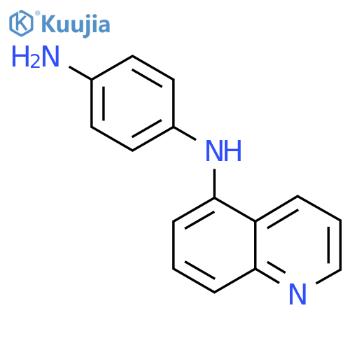 4-N-quinolin-5-ylbenzene-1,4-diamine structure