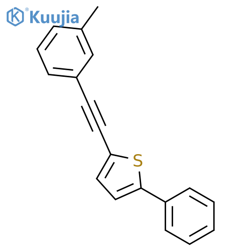 Thiophene, 2-[(3-methylphenyl)ethynyl]-5-phenyl- structure