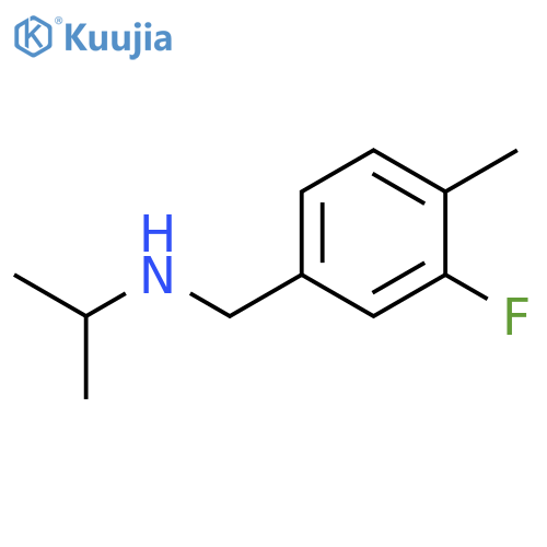 (3-fluoro-4-methylphenyl)methyl(propan-2-yl)amine structure