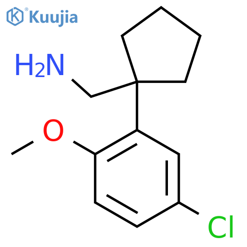1-(5-chloro-2-methoxyphenyl)cyclopentylmethanamine structure
