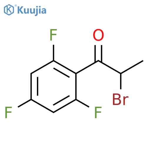 2-bromo-1-(2,4,6-trifluorophenyl)propan-1-one structure