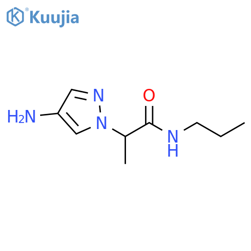 1H-Pyrazole-1-acetamide, 4-amino-α-methyl-N-propyl- structure