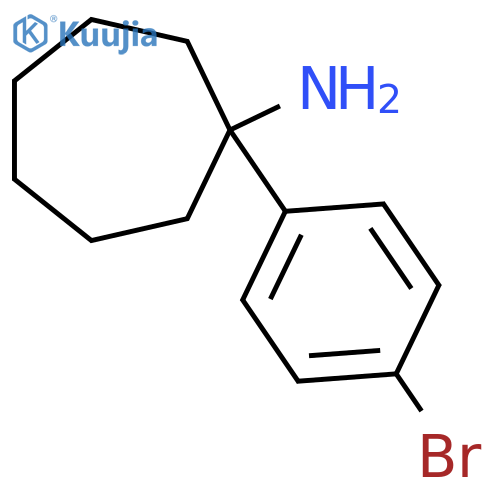 1-(4-bromophenyl)cycloheptan-1-amine structure