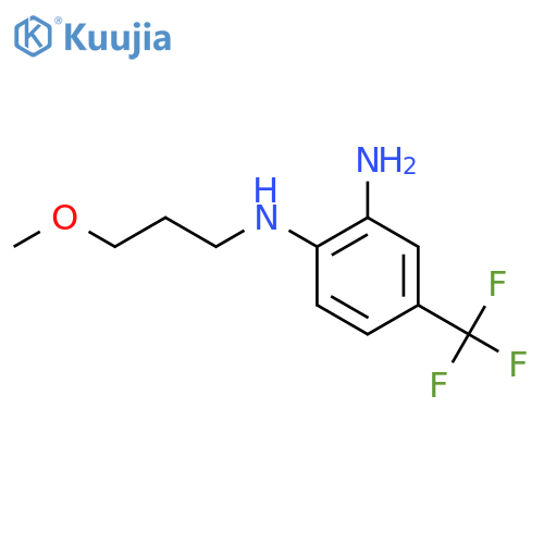 N1-(3-methoxypropyl)-4-(trifluoromethyl)benzene-1,2-diamine structure