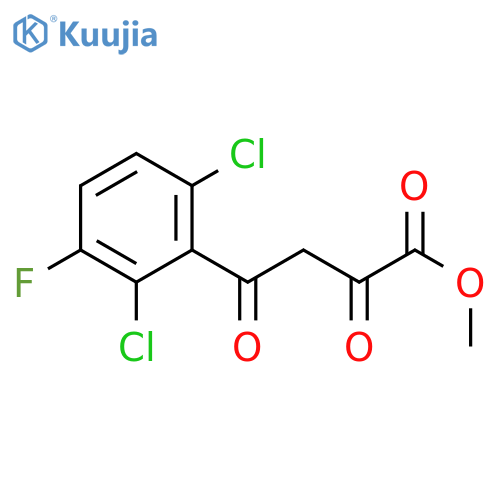 methyl 4-(2,6-dichloro-3-fluorophenyl)-2,4-dioxobutanoate structure