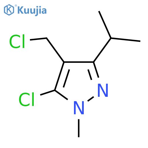 5-chloro-4-(chloromethyl)-1-methyl-3-(propan-2-yl)-1H-pyrazole structure