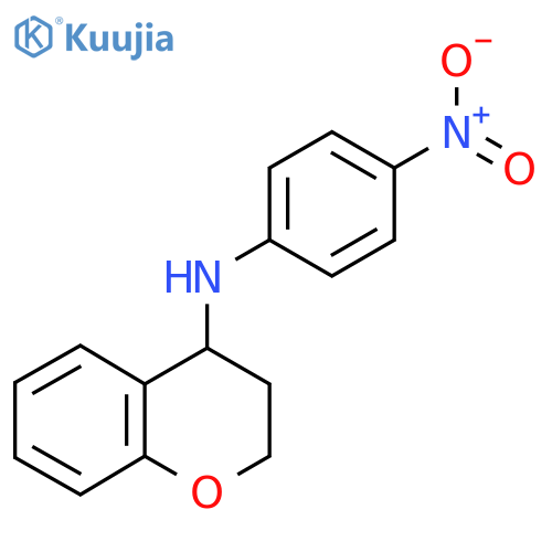 N-(4-Nitrophenyl)-3,4-dihydro-2H-1-benzopyran-4-amine structure