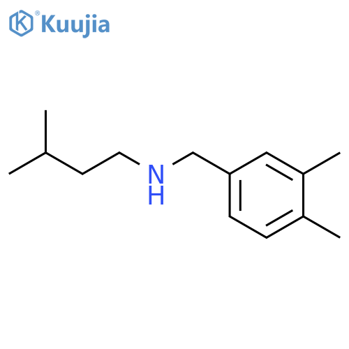 (3,4-dimethylphenyl)methyl(3-methylbutyl)amine structure