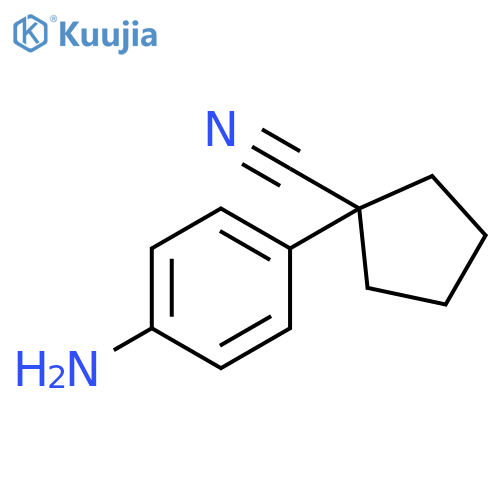 1-(4-Aminophenyl)cyclopentanecarbonitrile structure