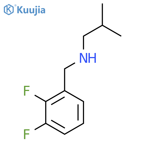 (2,3-difluorophenyl)methyl(2-methylpropyl)amine structure
