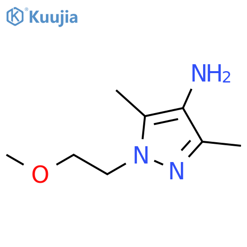 1-(2-methoxyethyl)-3,5-dimethyl-1H-pyrazol-4-amine structure