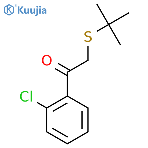 2-(Tert-butylthio)-1-(2-chlorophenyl)ethan-1-one structure