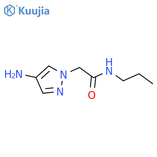 2-(4-amino-1H-pyrazol-1-yl)-N-propylacetamide structure