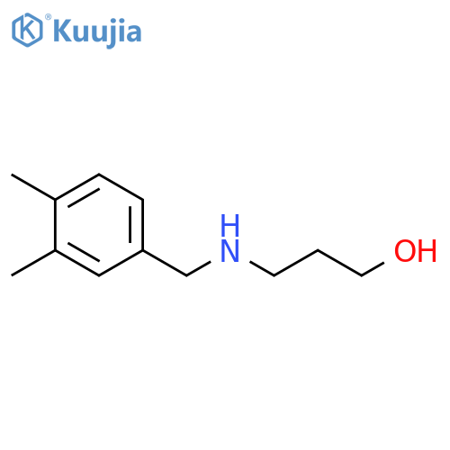 3-{(3,4-dimethylphenyl)methylamino}propan-1-ol structure