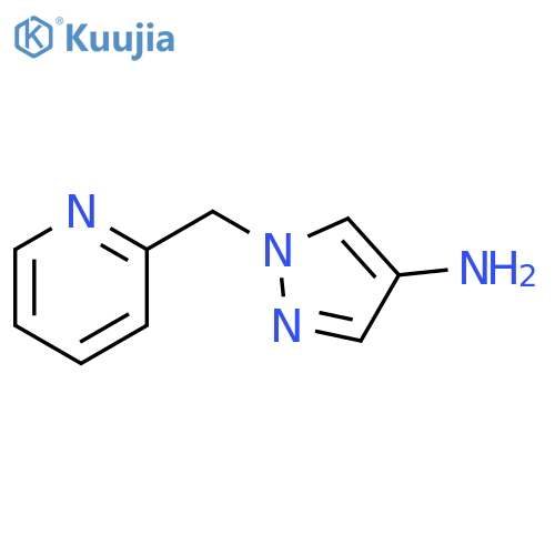 1-(pyridin-2-ylmethyl)-1H-pyrazol-4-amine structure