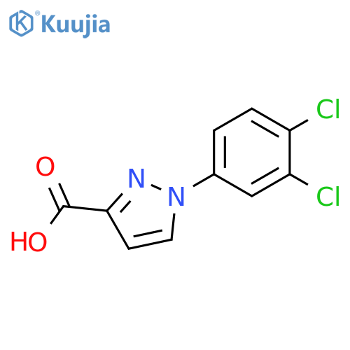 1-(3,4-dichlorophenyl)-1H-pyrazole-3-carboxylic acid structure