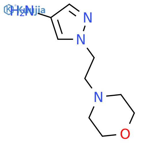 1-(2-morpholinoethyl)pyrazol-4-amine structure
