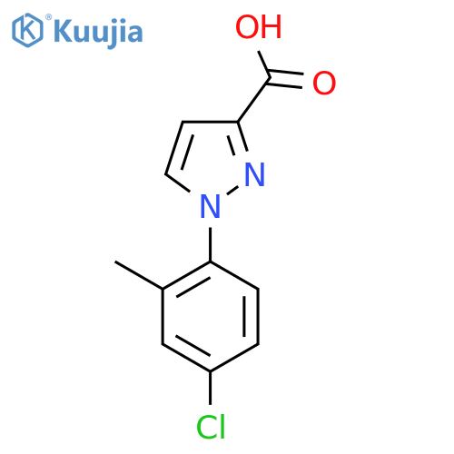1-(4-Chloro-2-methylphenyl)-1h-pyrazole-3-carboxylic acid structure
