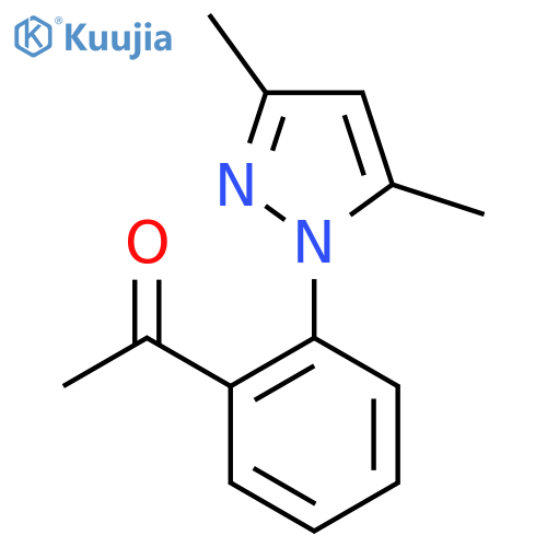 1-2-(3,5-dimethyl-1H-pyrazol-1-yl)phenylethan-1-one structure
